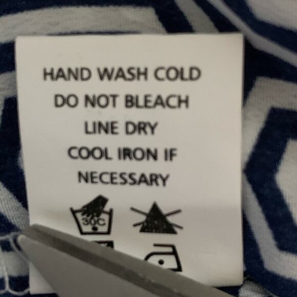 Mud Pie Maxi Dress Blue White Pattern Yellow Tassels Strapless Flowy Dress Small - Picture 5 of 12